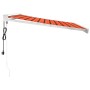 Retractable aluminum awning and orange and brown fabric 3x2.5 m by vidaXL, Awnings - Ref: Foro24-3154591, Price: 580,99 €, Di...