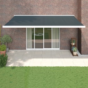 Retractable aluminum awning and anthracite gray fabric 5x3 m by vidaXL, Awnings - Ref: Foro24-3154590, Price: 781,99 €, Disco...