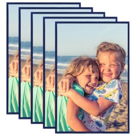 Wall/table collage photo frames 5 pcs blue MDF 42x59.4cm by vidaXL, Photo frames - Ref: Foro24-332269, Price: 45,13 €, Discou...