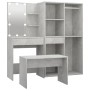 Concrete Gray Plywood LED Vanity Set by vidaXL, Bedroom furniture sets - Ref: Foro24-3114102, Price: 250,41 €, Discount: %