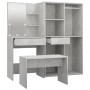 Concrete Gray Plywood LED Vanity Set by vidaXL, Bedroom furniture sets - Ref: Foro24-3114102, Price: 250,41 €, Discount: %