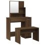 Dressing table set in brown oak color, 86.5x35x136 cm by vidaXL, Bedroom Dressers - Ref: Foro24-3114154, Price: 104,99 €, Dis...