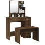 Dressing table set in brown oak color, 86.5x35x136 cm by vidaXL, Bedroom Dressers - Ref: Foro24-3114154, Price: 104,99 €, Dis...