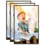 Tabletop collage photo frames 3 pcs black MDF 10x15 cm by vidaXL, Photo frames - Ref: Foro24-332280, Price: 11,02 €, Discount: %