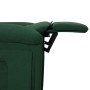 Sillón reclinable eléctrico tela verde oscuro de vidaXL, Sillones - Ref: Foro24-3098969, Precio: 246,31 €, Descuento: %