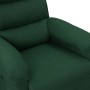 Sillón reclinable eléctrico tela verde oscuro de vidaXL, Sillones - Ref: Foro24-3098969, Precio: 246,31 €, Descuento: %