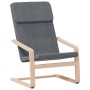 Sillón de relax con taburete tela gris oscuro de vidaXL, Sillones - Ref: Foro24-3154897, Precio: 125,34 €, Descuento: %