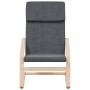 Sillón de relax con taburete tela gris oscuro de vidaXL, Sillones - Ref: Foro24-3154897, Precio: 125,34 €, Descuento: %