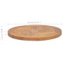 Runde Tischplatte aus massivem Teakholz 2,5 cm 40 cm von vidaXL, Tischplatten - Ref: Foro24-316153, Preis: 40,63 €, Rabatt: %