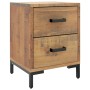 Mesita de noche madera maciza de pino marrón 36x30x45 cm de vidaXL, Mesitas de noche - Ref: Foro24-349911, Precio: 96,47 €, D...