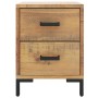 Mesita de noche madera maciza de pino marrón 36x30x45 cm de vidaXL, Mesitas de noche - Ref: Foro24-349911, Precio: 96,47 €, D...