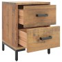 Mesita de noche madera maciza de pino marrón 36x30x45 cm de vidaXL, Mesitas de noche - Ref: Foro24-349911, Precio: 96,47 €, D...