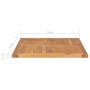 Solid teak wood table top surface 70x70x2.5 cm by vidaXL, Table tops - Ref: Foro24-48989, Price: 107,45 €, Discount: %