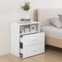 White nightstand 50x32x60 cm by vidaXL, Nightstands - Ref: Foro24-803272, Price: 63,72 €, Discount: %