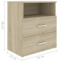 Nachttisch aus Sonoma-Eiche, 50 x 32 x 60 cm von vidaXL, Nachttische - Ref: Foro24-803278, Preis: 57,87 €, Rabatt: %