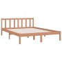 Honey brown double pine wood bed frame 135x190 cm by vidaXL, Beds and slatted bases - Ref: Foro24-810060, Price: 110,99 €, Di...