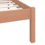 Honey brown double pine wood bed frame 135x190 cm by vidaXL, Beds and slatted bases - Ref: Foro24-810060, Price: 110,99 €, Di...