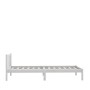 Solid white pine wood bed frame 100x200 cm by vidaXL, Beds and slatted bases - Ref: Foro24-810073, Price: 99,67 €, Discount: %