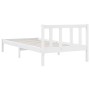 Solid white pine wood bed frame 100x200 cm by vidaXL, Beds and slatted bases - Ref: Foro24-810073, Price: 99,67 €, Discount: %