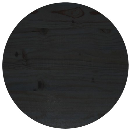 Solid black pine wood table surface Ø40x2.5 cm by vidaXL, Table tops - Ref: Foro24-813659, Price: 34,58 €, Discount: %