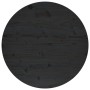 Solid black pine wood table surface Ø70x2.5 cm by vidaXL, Table tops - Ref: Foro24-813662, Price: 74,57 €, Discount: %