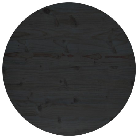 Solid black pine wood table surface Ø70x2.5 cm by vidaXL, Table tops - Ref: Foro24-813662, Price: 74,57 €, Discount: %