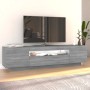 Mueble de TV con luces LED gris Sonoma 160x35x40 cm de vidaXL, Muebles TV - Ref: Foro24-815727, Precio: 96,80 €, Descuento: %