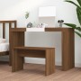 Brown oak veneer dressing stool 70x35x45 cm by vidaXL, vanity benches - Ref: Foro24-820525, Price: 31,17 €, Discount: %