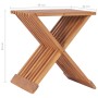 Solid teak wood folding stool 40x32x45 cm by vidaXL, Folding stools and chairs - Ref: Foro24-48992, Price: 63,74 €, Discount: %