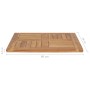 Superficie de mesa de madera maciza de teca 60x60x2,5 cm de vidaXL, Tableros para mesas - Ref: Foro24-48988, Precio: 88,16 €,...