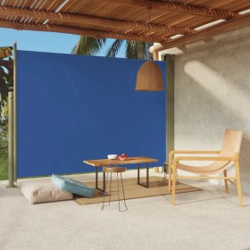 Retractable side awning for patio blue 220x300 cm by vidaXL, Umbrellas - Ref: Foro24-317908, Price: 93,99 €, Discount: %