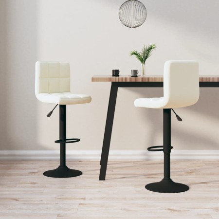 Kitchen stools 2 units cream velvet by vidaXL, Kitchen stools - Ref: Foro24-334304, Price: 128,99 €, Discount: %