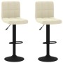 Kitchen stools 2 units cream velvet by vidaXL, Kitchen stools - Ref: Foro24-334304, Price: 128,99 €, Discount: %