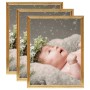 Tabletop collage photo frames 3 pcs golden MDF 13x18 cm by vidaXL, Photo frames - Ref: Foro24-332409, Price: 11,47 €, Discoun...