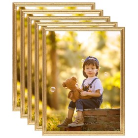 Wandcollage-Fotorahmen 3 Stück goldenes MDF 40x50 cm von vidaXL, Bilderrahmen - Ref: Foro24-332435, Preis: 46,43 €, Rabatt: %