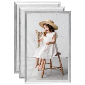 Tabletop collage photo frames 3 pcs silver MDF 10x15cm by vidaXL, Photo frames - Ref: Foro24-332448, Price: 8,35 €, Discount: %