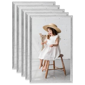 Table collage photo frames 5 pcs silver MDF 13x18 cm by vidaXL, Photo frames - Ref: Foro24-332452, Price: 14,19 €, Discount: %