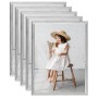 Wall collage photo frames 5 pcs silver MDF 40x50cm by vidaXL, Photo frames - Ref: Foro24-332477, Price: 40,28 €, Discount: %