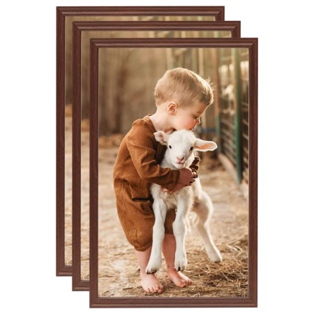 Tabletop collage photo frames 3 pcs brown MDF 10x15 cm by vidaXL, Photo frames - Ref: Foro24-332490, Price: 9,79 €, Discount: %