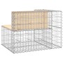 Gartenbank Design Gabion massives Kiefernholz 92x71x65,5cm von vidaXL, Gartenbänke - Ref: Foro24-834380, Preis: 139,32 €, Rab...