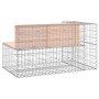 Gabion design garden bench Douglas fir wood 122x71x65.5cm by vidaXL, garden benches - Ref: Foro24-834384, Price: 184,99 €, Di...