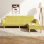 2-seater sofa bed with footrest in green fabric by vidaXL, Sofas - Ref: Foro24-3080594, Price: 255,08 €, Discount: %