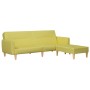 2-seater sofa bed with footrest in green fabric by vidaXL, Sofas - Ref: Foro24-3080594, Price: 255,08 €, Discount: %