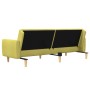 2-seater sofa bed with footrest in green fabric by vidaXL, Sofas - Ref: Foro24-3080594, Price: 255,08 €, Discount: %