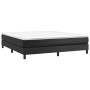 Estructura de cama de cuero sintético negro 160x200 cm de vidaXL, Camas y somieres - Ref: Foro24-3120706, Precio: 99,72 €, De...