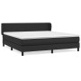 Box spring bed with black synthetic leather mattress 160x200 cm by vidaXL, Beds and slatted bases - Ref: Foro24-3127199, Pric...