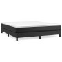 Box spring bed with black synthetic leather mattress 160x200 cm by vidaXL, Beds and slatted bases - Ref: Foro24-3144267, Pric...