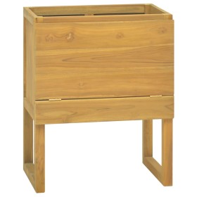 Badezimmerschrank aus massivem Teakholz, 60 x 45 x 75 cm von vidaXL, Schließfächer und Lagerschränke - Ref: Foro24-338247, Pr...