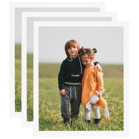 Wall collage photo frames 3 pcs white MDF 40x50 cm by vidaXL, Photo frames - Ref: Foro24-332602, Price: 31,47 €, Discount: %