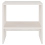 Mesita de noche madera maciza de mango blanco 40x30,5x40 cm de vidaXL, Mesitas de noche - Ref: Foro24-808055, Precio: 29,57 €...